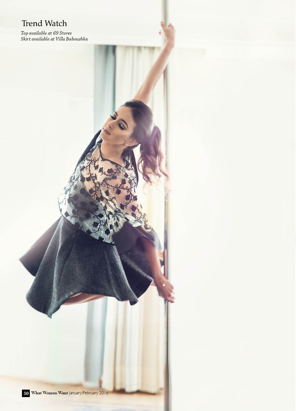 Top available at 69 Stores and skirt available at Villa Baboushka