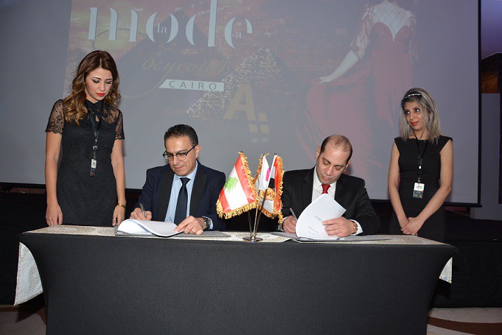 The President of the Egyptian Company, Ihab Mabrouk, and the President of the Lebanese company, Johnny Fadl Allah
