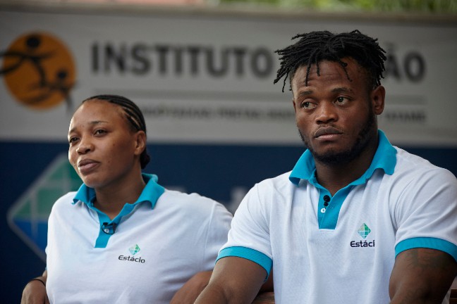 Popole Misenga and Yolande Mabika. Photo Credits: rio2016.com IOC