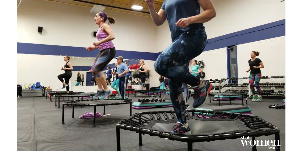 Women's discount trampoline workout