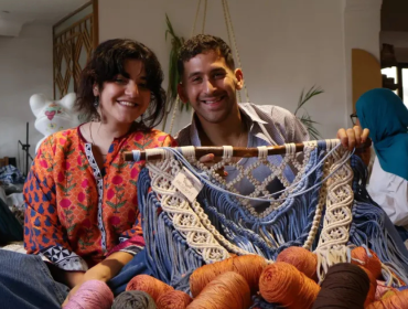El Ashry Studio: The Dream of a Shaded Aswan. In these dreams, the scorching pavements are sheltered by blooming trees and a city-wide sunshade of colorful crocheted squares.